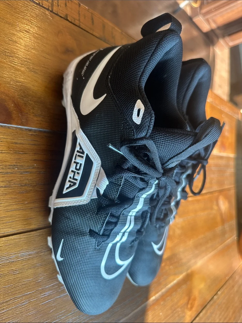 Nike Alpha Menace Pro 3 Cleats Black/White